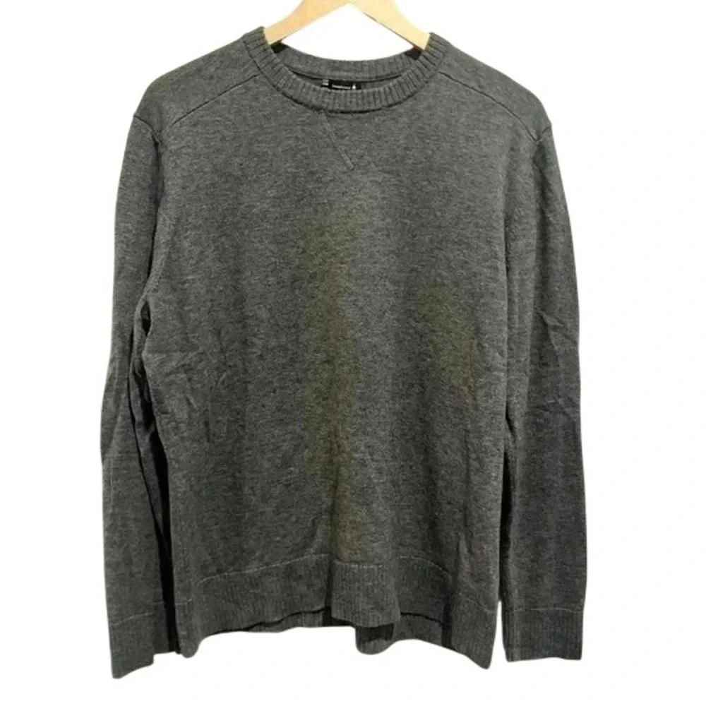 Smartwool‎ Sweater Mens Large Gray Excellent Merino Wool Crewneck Pullover Knit